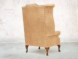Albert Wing Chair In Bone Classic Leather