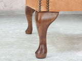 Albert Wing Chair In Ginger Classic Leather