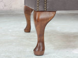 Albert Wing Chair In Lead Classic Leather