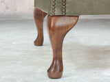 Albert Wing Chair In Seaweed Classic Leather