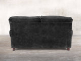 Hetty 2 Seat Sofa In Black Cat Vintage Velvet