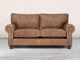 Hetty 2 Seat Sofa In Brown Vintage Leather