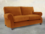 Hetty 2 Seat Sofa In Burnt Orange Lush Velvet