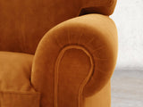 Hetty 2 Seat Sofa In Burnt Orange Lush Velvet