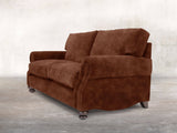 Hetty 2 Seat Sofa In Burnt Umber Vintage Velvet