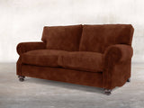 Hetty 2 Seat Sofa In Burnt Umber Vintage Velvet