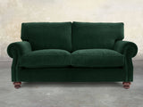 Hetty 2 Seat Sofa In Dark Green Lush Velvet