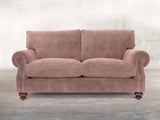 Hetty 2 Seat Sofa In Dusky Pink Vintage Velvet