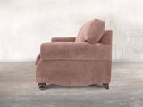 Hetty 2 Seat Sofa In Dusky Pink Vintage Velvet