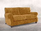 Hetty 2 Seat Sofa In Gold Vintage Velvet