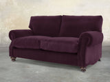 Hetty 2 Seat Sofa In Grape Lush Velvet