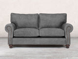Hetty 2 Seat Sofa In Grey Vintage Leather