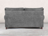 Hetty 2 Seat Sofa In Grey Vintage Leather