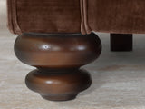 Hetty 2 Seat Sofa In Hickory Vintage Velvet