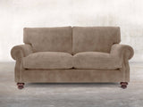 Hetty 2 Seat Sofa In Mocha Vintage Velvet