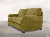 Hetty 2 Seat Sofa In Olive Vintage Velvet