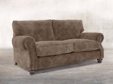 Hetty 2 Seat Sofa In Otter Vintage Velvet