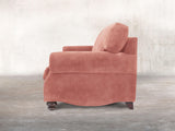 Hetty 2 Seat Sofa In Pink Blush Vintage Velvet