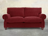 Hetty 2 Seat Sofa In Red Lush Velvet