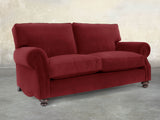Hetty 2 Seat Sofa In Red Lush Velvet