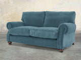 Hetty 2 Seat Sofa In Sky Lush Velvet