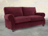 Hetty 2 Seat Sofa In Wine Lush Velvet