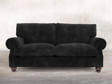 Hetty 3 Seat Sofa In Black Cat Vintage Velvet