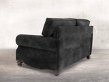 Hetty 3 Seat Sofa In Black Cat Vintage Velvet