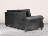 Hetty 3 Seat Sofa In Black Vintage Leather