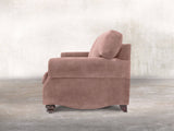 Hetty 3 Seat Sofa In Dusky Pink Vintage Velvet
