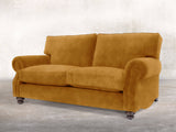 Hetty 3 Seat Sofa In Gold Vintage Velvet
