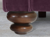 Hetty 3 Seat Sofa In Grape Lush Velvet