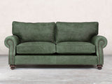 Hetty 3 Seat Sofa In Green Vintage Leather