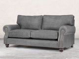 Hetty 3 Seat Sofa In Grey Vintage Leather