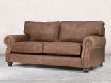 Hetty 3 Seat Sofa In Hickory Vintage Leather