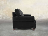 Hetty 3 Seat Sofa In Jet Black Lush Velvet