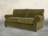 Hetty 3 Seat Sofa In Moss Lush Velvet