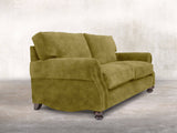 Hetty 3 Seat Sofa In Olive Vintage Velvet