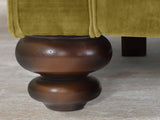 Hetty 3 Seat Sofa In Olive Vintage Velvet