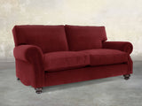 Hetty 3 Seat Sofa In Red Lush Velvet