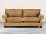 Hetty 3 Seat Sofa In Tan Vintage Leather