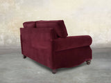 Hetty 3 Seat Sofa In Wine Lush Velvet