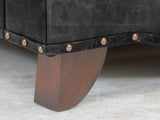 Hetty 4 Seat Sofa In Black Vintage Leather