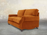 Hetty 4 Seat Sofa In Burnt Orange Lush Velvet