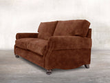 Hetty 4 Seat Sofa In Burnt Umber Vintage Velvet