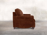 Hetty 4 Seat Sofa In Burnt Umber Vintage Velvet