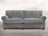 Hetty 4 Seat Sofa In Dove Vintage Velvet