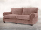 Hetty 4 Seat Sofa In Dusky Pink Vintage Velvet