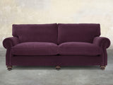 Hetty 4 Seat Sofa In Grape Lush Velvet