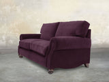 Hetty 4 Seat Sofa In Grape Lush Velvet